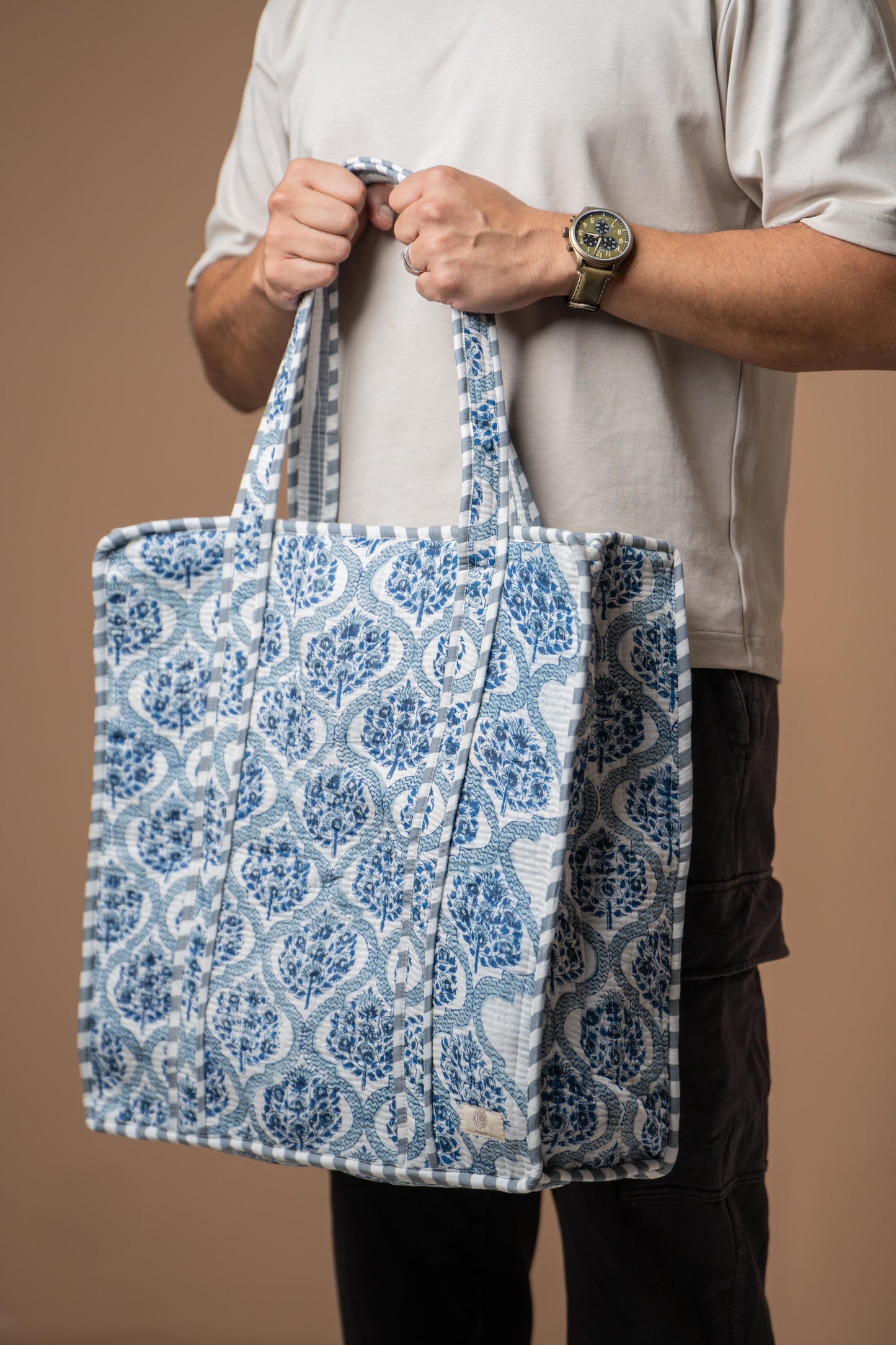Agra - Block Printed Tote Bag