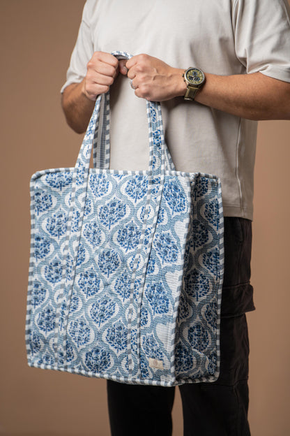 Agra - Block Printed Tote Bag